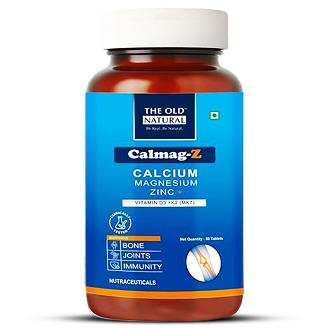 Calmag-Z Calcium Magnesuim Zinc with Vitamin D3 & K2 ( MK-7 ) - 60 Tablets