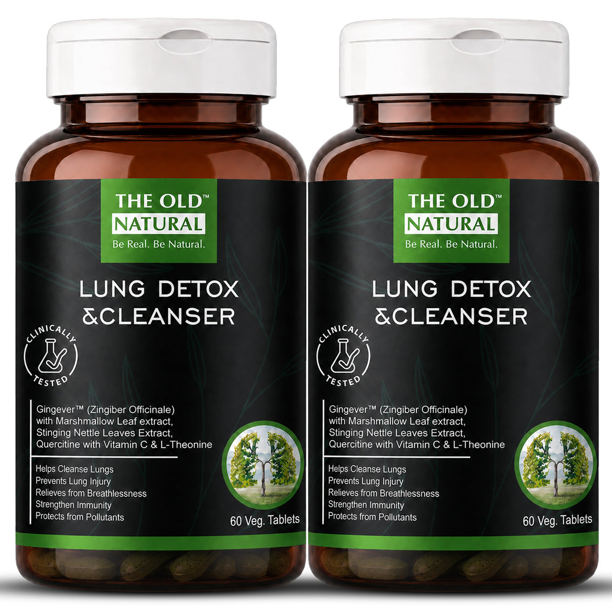 Lung Detox Tablets | Herbal Respiratory Support - 60 Tablets