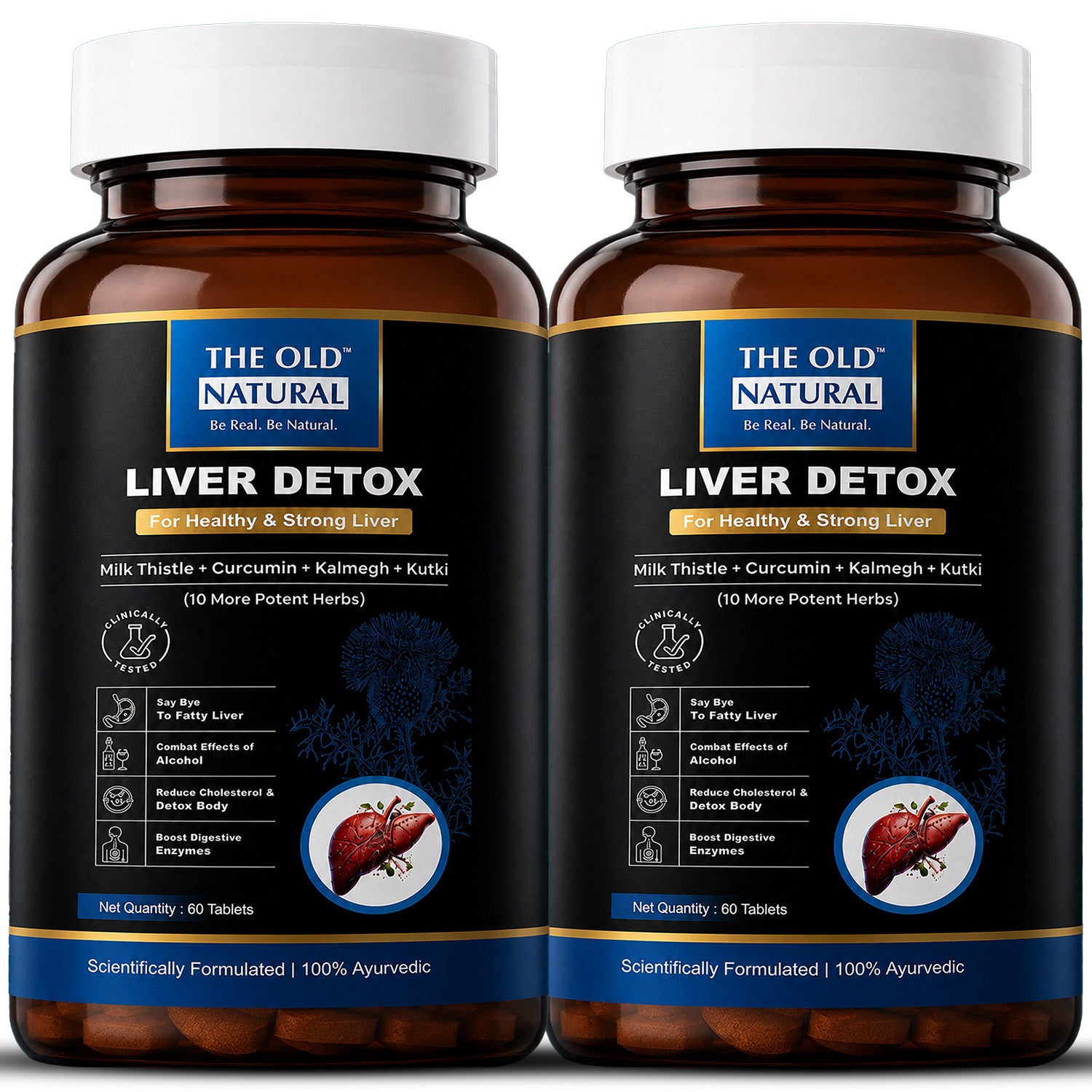 Liver Detox  |  Milk Thistle and 14 Ayurvedic Herbs | 60 Tablets