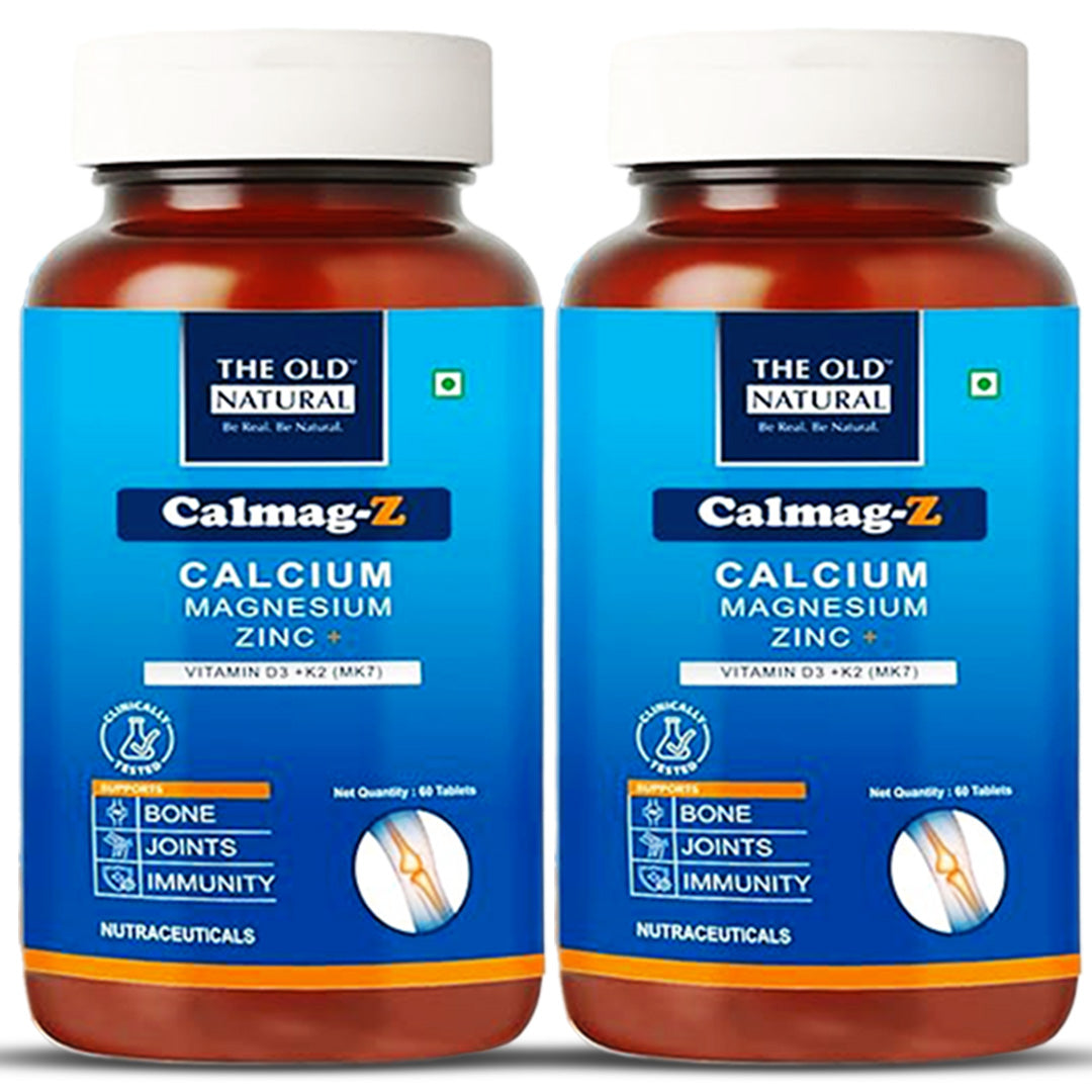 Calmag-Z Calcium Magnesuim Zinc with Vitamin D3 & K2 ( MK-7 ) - 60 Tablets