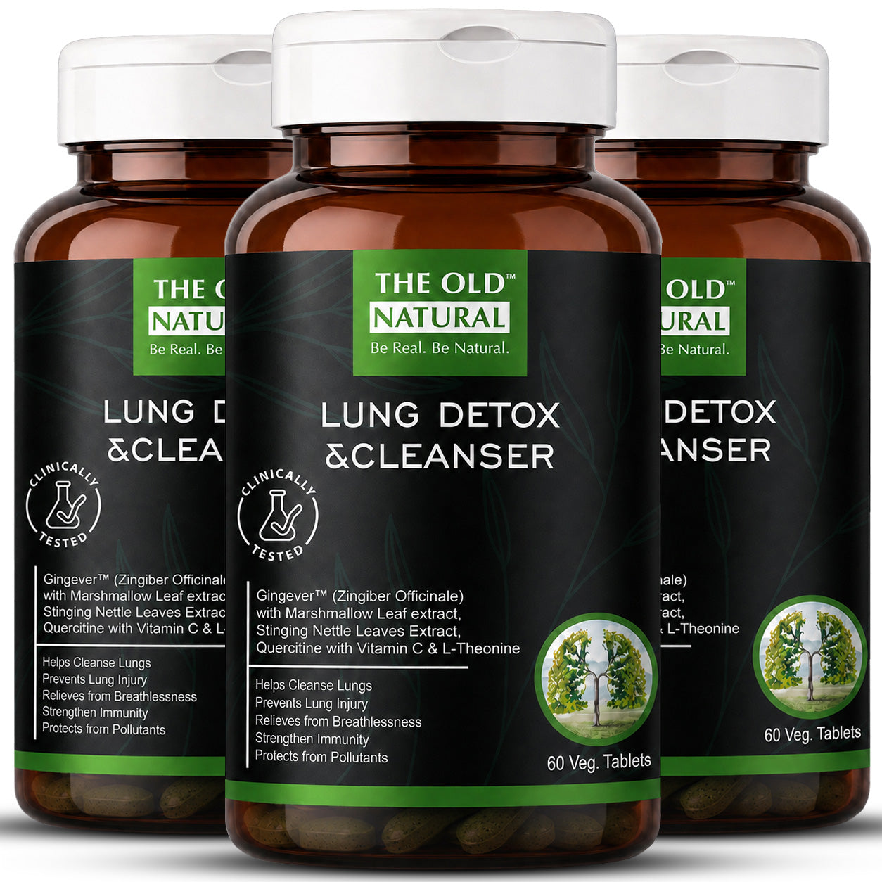 Lung Detox Tablets | Herbal Respiratory Support - 60 Tablets