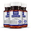 NuVIT-B12 Methylcobalamin 1500 mcg | Vitamin B12 Tablets | Energy, Focus & Nerve Support | 60 Tablets