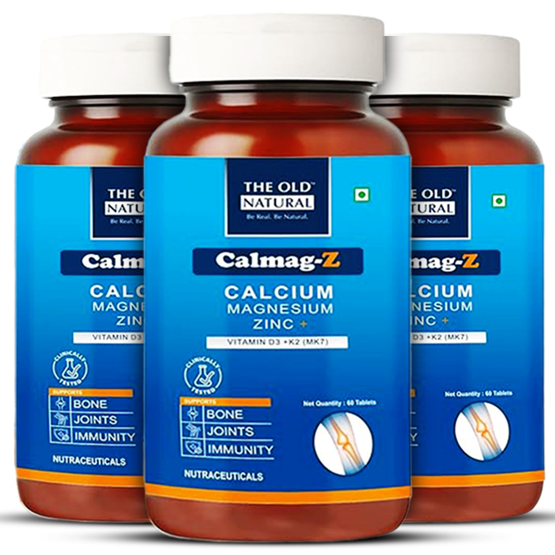 Calmag-Z Calcium Magnesuim Zinc with Vitamin D3 & K2 ( MK-7 ) - 60 Tablets