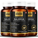 Salmega Triple Strength Salmon Omega-3 Fish Oil Capsules | EPA & DHA Support | 30 Softgel Capsules