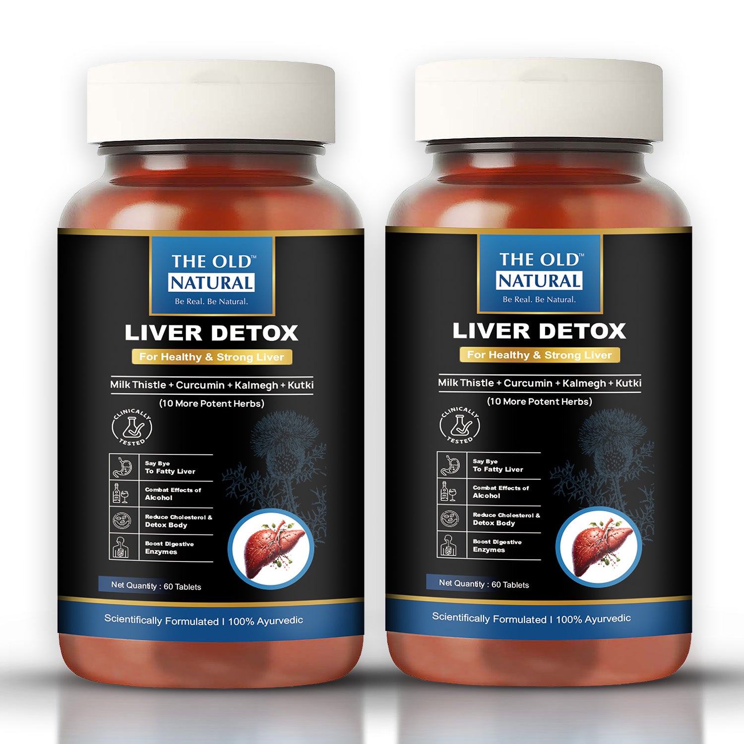 Liver Detox  |  Milk Thistle and 14 Ayurvedic Herbs | 60 Tablets