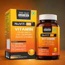The Old Natural Nuvit-D3 Vitamin D3 + K2 (MK-7) Tablets | Plant-Based Veg D3 (Lichen) | Supports Bone, Teeth & Immunity | Helps Calcium Absorption | 120 Tablets