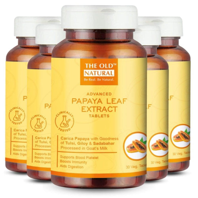 Papaya Leaf Extract Tablets, Improve Blood Platelets Count (Pack of 1)