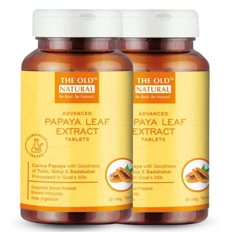 Papaya Leaf Extract Tablets, Improve Blood Platelets Count (Pack of 1)
