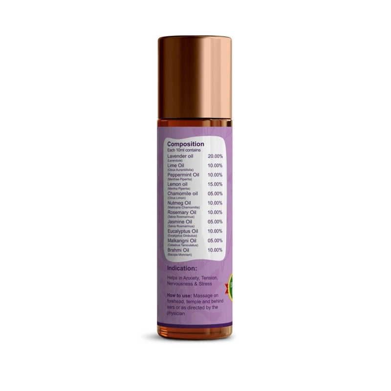 ANTI-STRESS Roll-on Bio 10 Ml – Natürlicher Duft Zur Beruhigung & Konzentration – Mit ätherischen Ölen