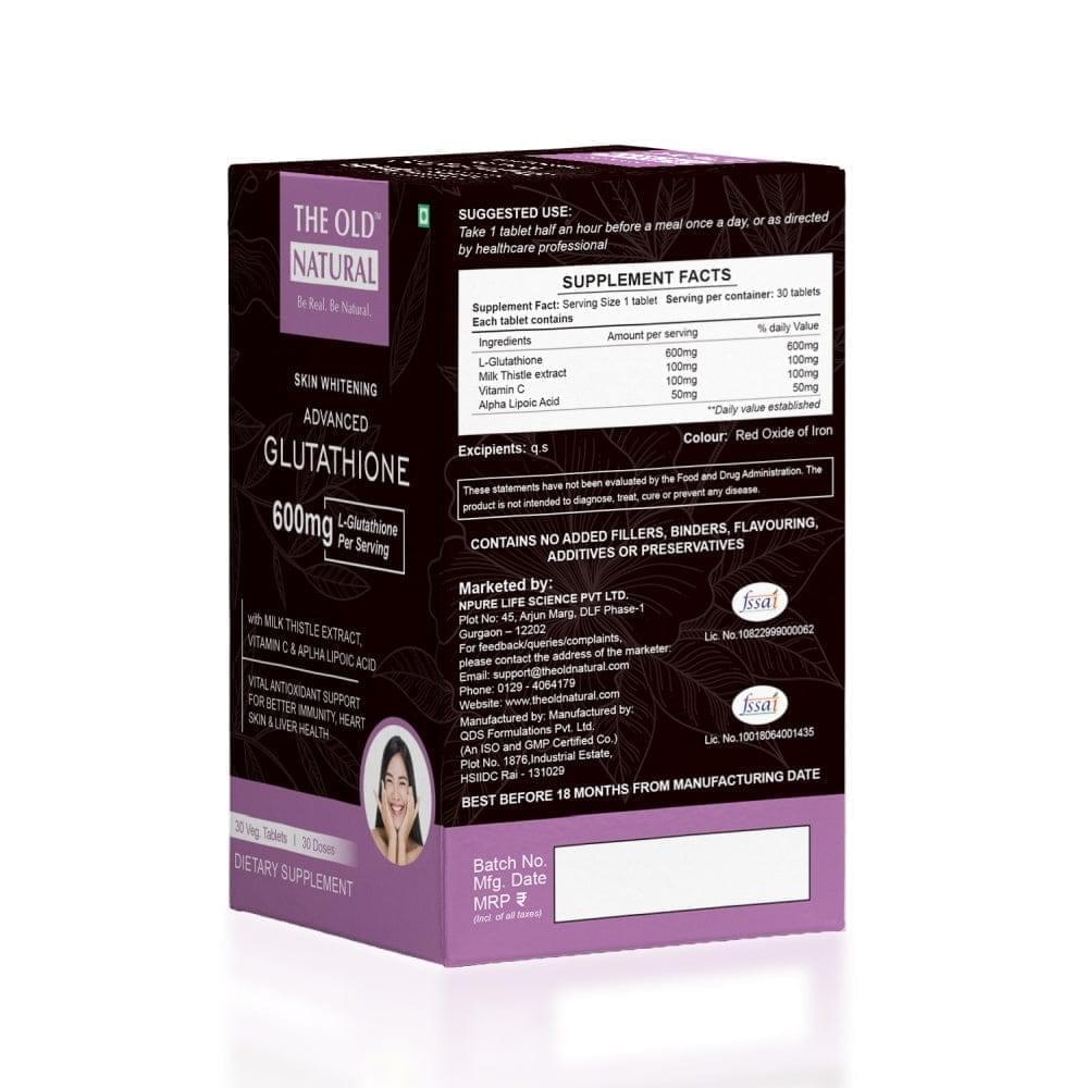 Buy Glutathione tablets 1000mg 30 Tablets Online at The Old Natural Buy Glutathione tablets 1000mg 30 Tablets Online at The Old Natural
